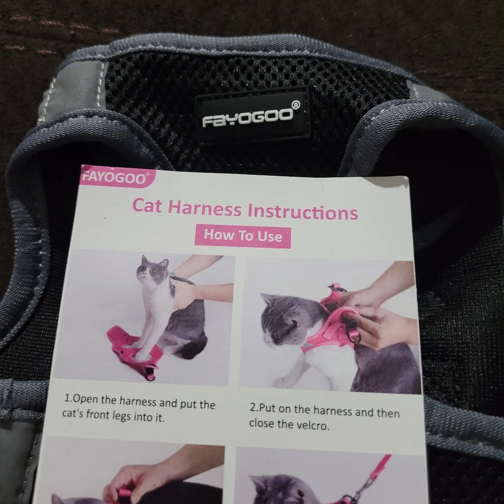 New FAYOGOO Cat Harness~Large
